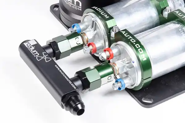 Radium Engineering 4-Port Manifold for Bosch Pumps Reuses Check ValvesPart Number 20-0463